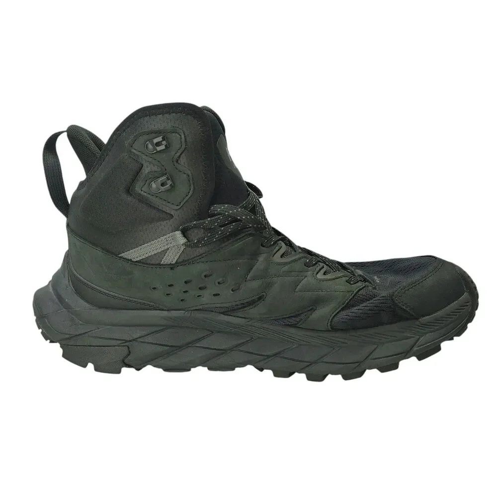 HOKA ONE ONE Men's Anacapa Breeze Mid Hiking Boots Black 1134505 Size 11 D